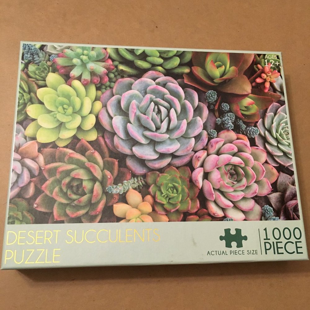 Desert Succulents 1000 Piece Jigsaw Puzzle for 12+ RMS 27"x 21.5" New